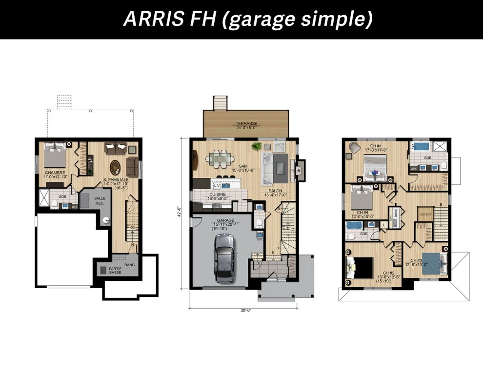 ARIS FH GARAGE SIMPLE plan 990x765 - Le 385 sur le fleuve